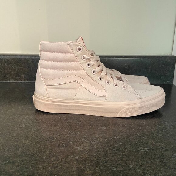 Vans Sk8 Hi Mono Canvas 'Peach Blush' - Size 8 - Picture 2 of 9